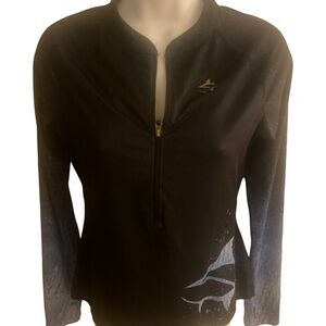 Loco Skailz Rashguard UPF50 - M black , blue gray , nylon spandex